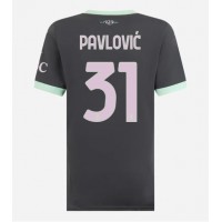 AC Milan Strahinja Pavlovic #31 Kolmaspaita Naiset 2024-25 Lyhythihainen